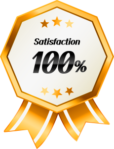 Satisfaction 100% 뱃지 사진